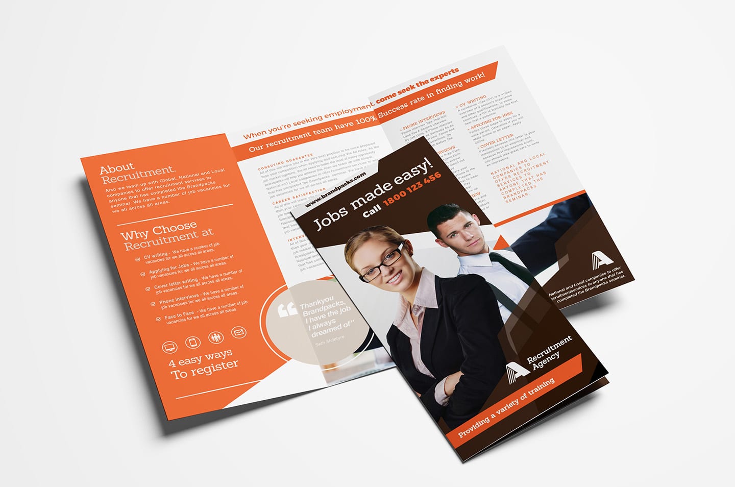 Free Corporate Tri-Fold Brochure Template Vol.2