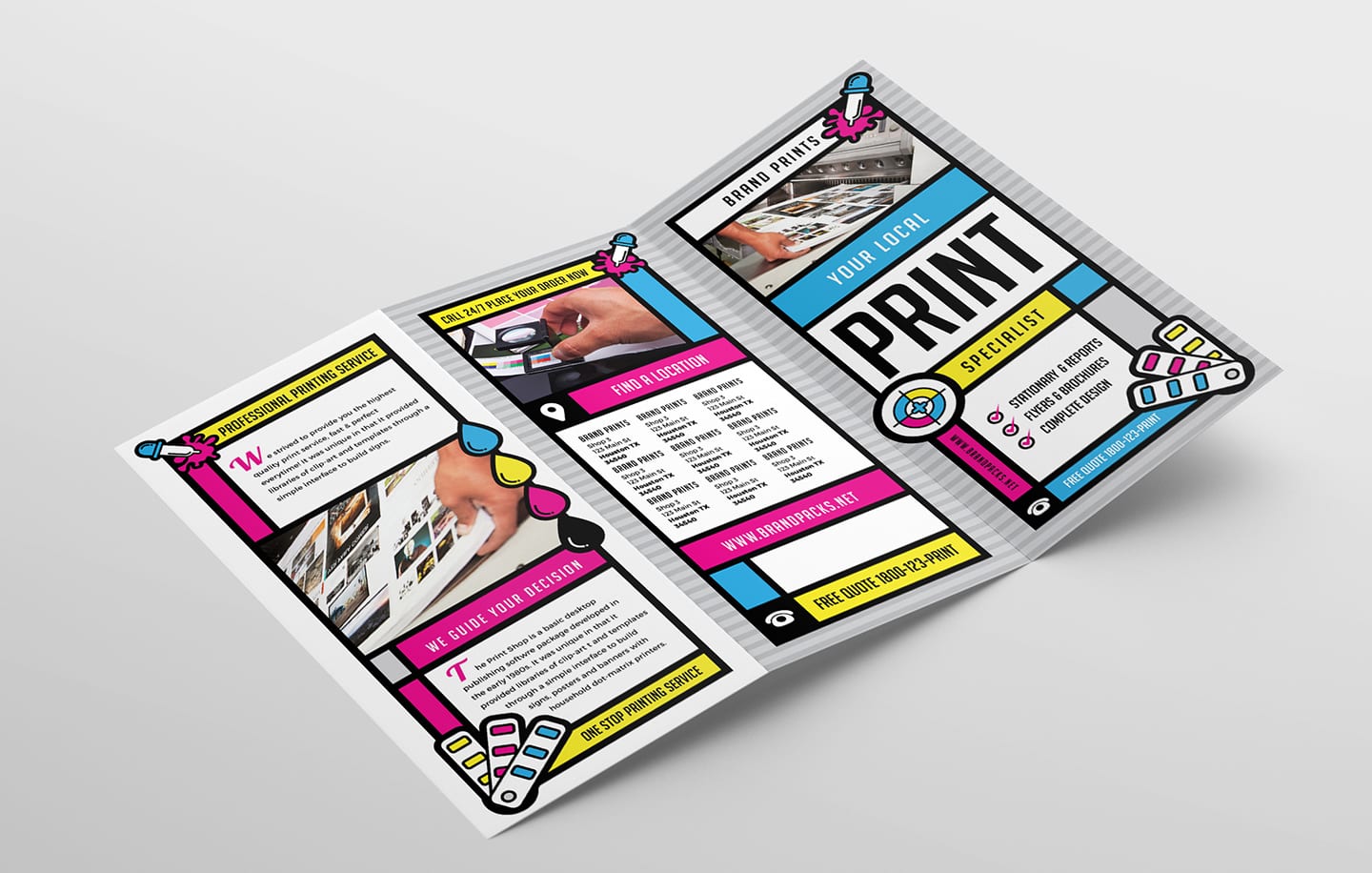 Free Shop Templates for Local Printing Services - BrandPacks