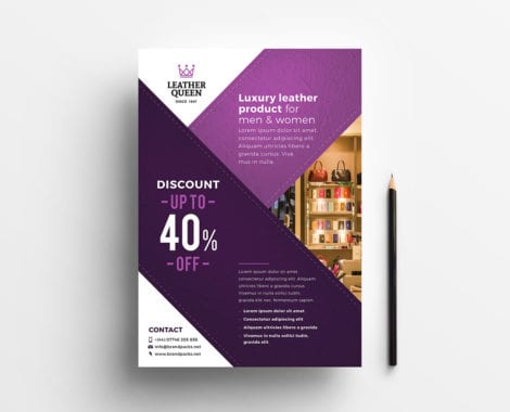 Free A4 Shop Poster Template