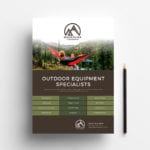 Free Camping Poster Template