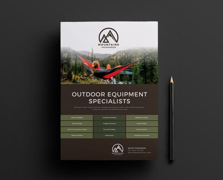 Free Camping Poster Template