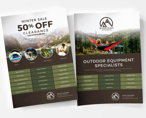Free Camping Poster Templates