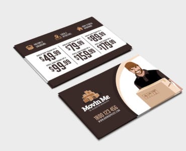 Free House Movers Business Card Template