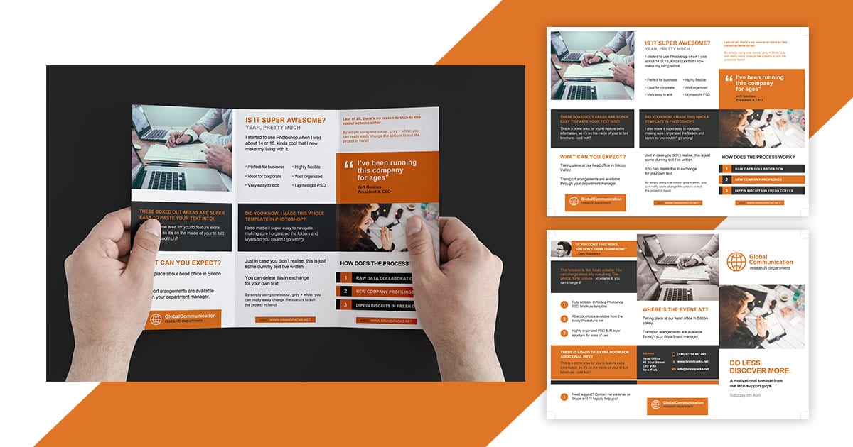 Brochures Templates For Pages 2 3 Download Free