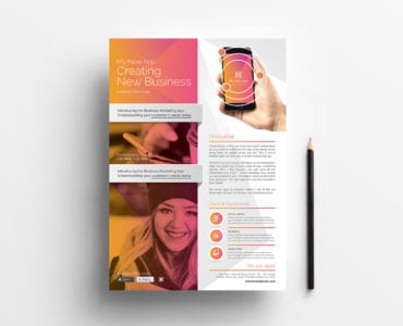 Free Mobile App Poster Template