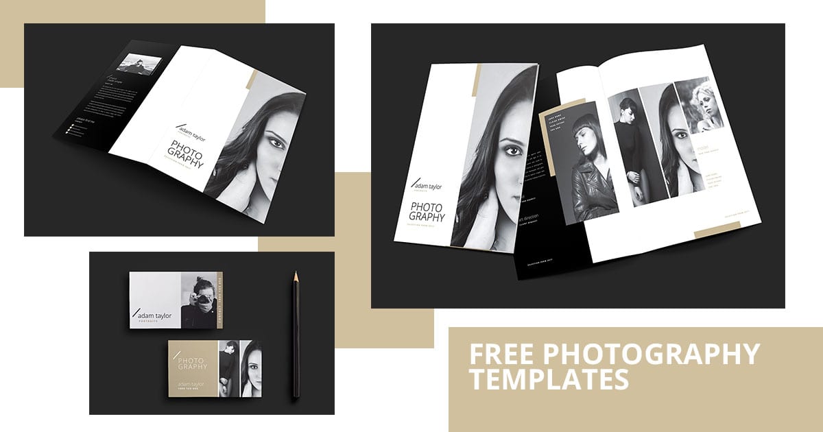 Free Photography Templates Pack for Photoshop Illustrator BrandPacks
