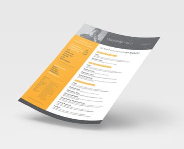 Free Quotation Form Template