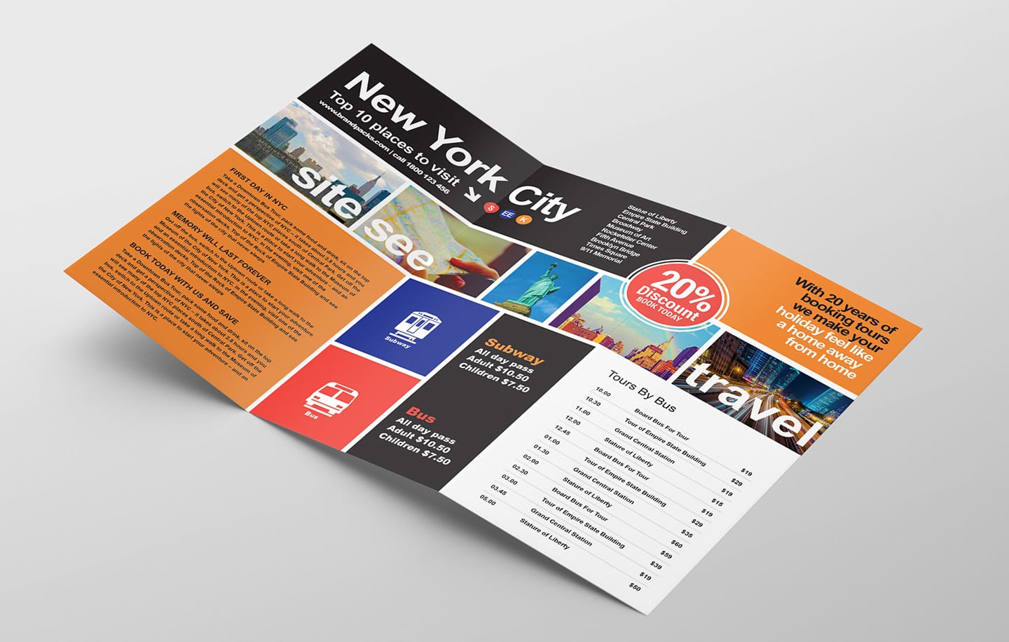 Free Travel Trifold Brochure Template for Photoshop & Illustrator Regarding Travel And Tourism Brochure Templates Free