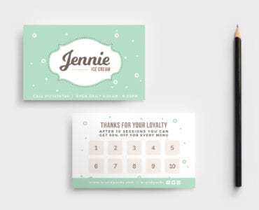 Free Loyalty Card Template