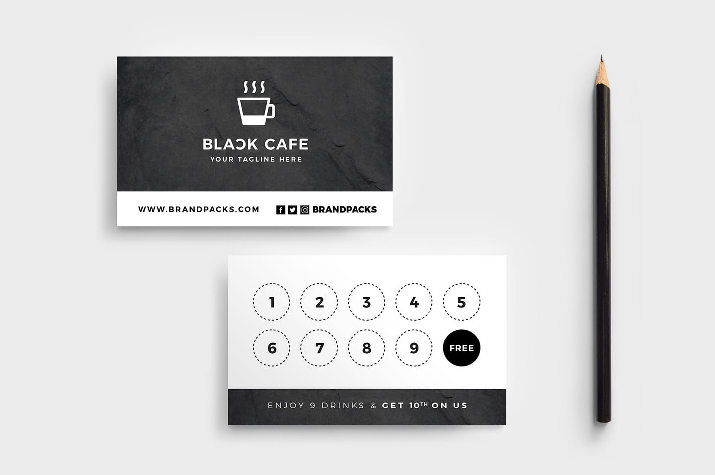 Free Loyalty Card Templates - PSD, Ai & Vector - BrandPacks For Business Punch Card Template Free