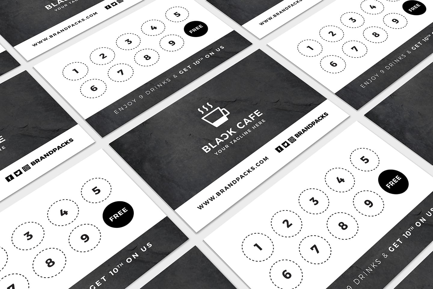 Free Loyalty Card Templates - PSD, Ai & Vector - BrandPacks Pertaining To Customer Loyalty Card Template Free
