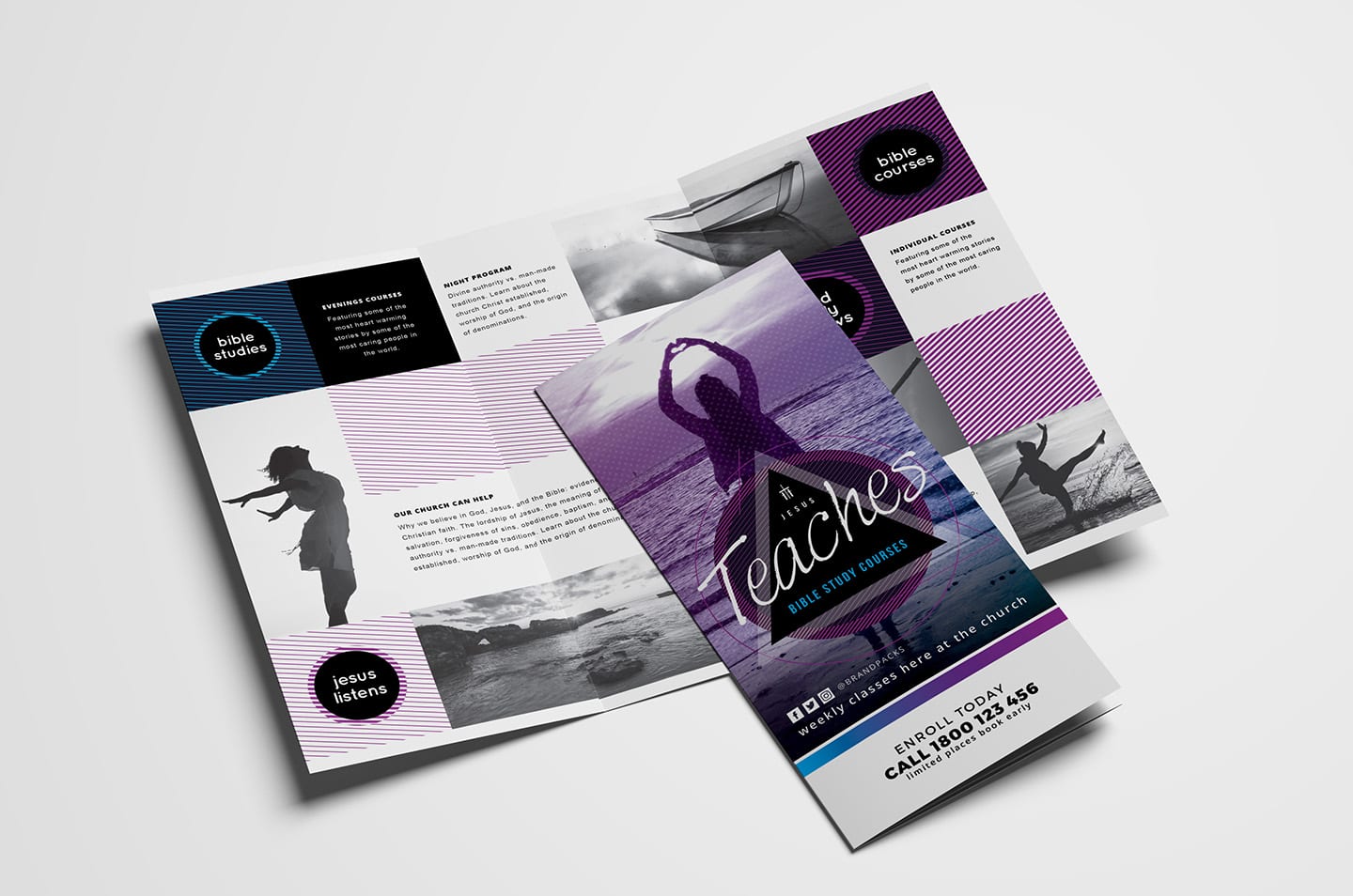 Free Church Templates - Photoshop PSD & Illustrator Ai - BrandPacks With Free Church Brochure Templates For Microsoft Word