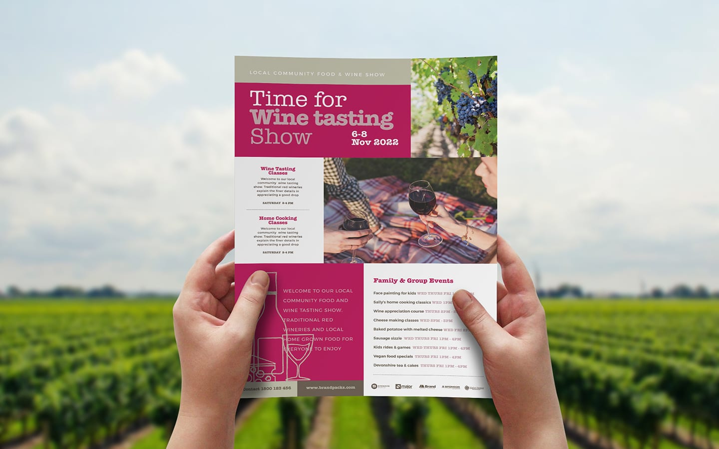 Free Wine Tasting Poster & DL Card Templates