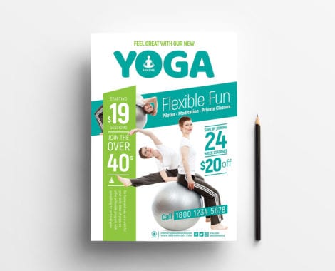Free Yoga Poster Template