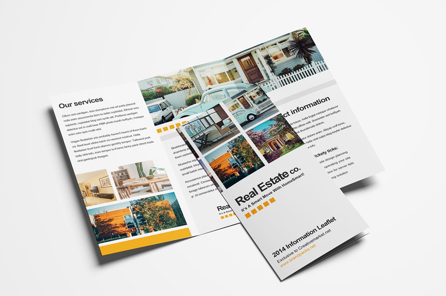 Free Real Estate Tri-Fold Brochure Template