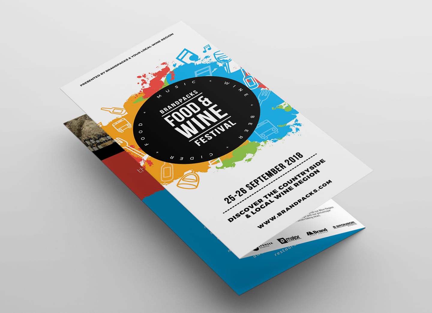 Free TriFold Brochure Template for Events & Festivals PSD, Ai & Vector