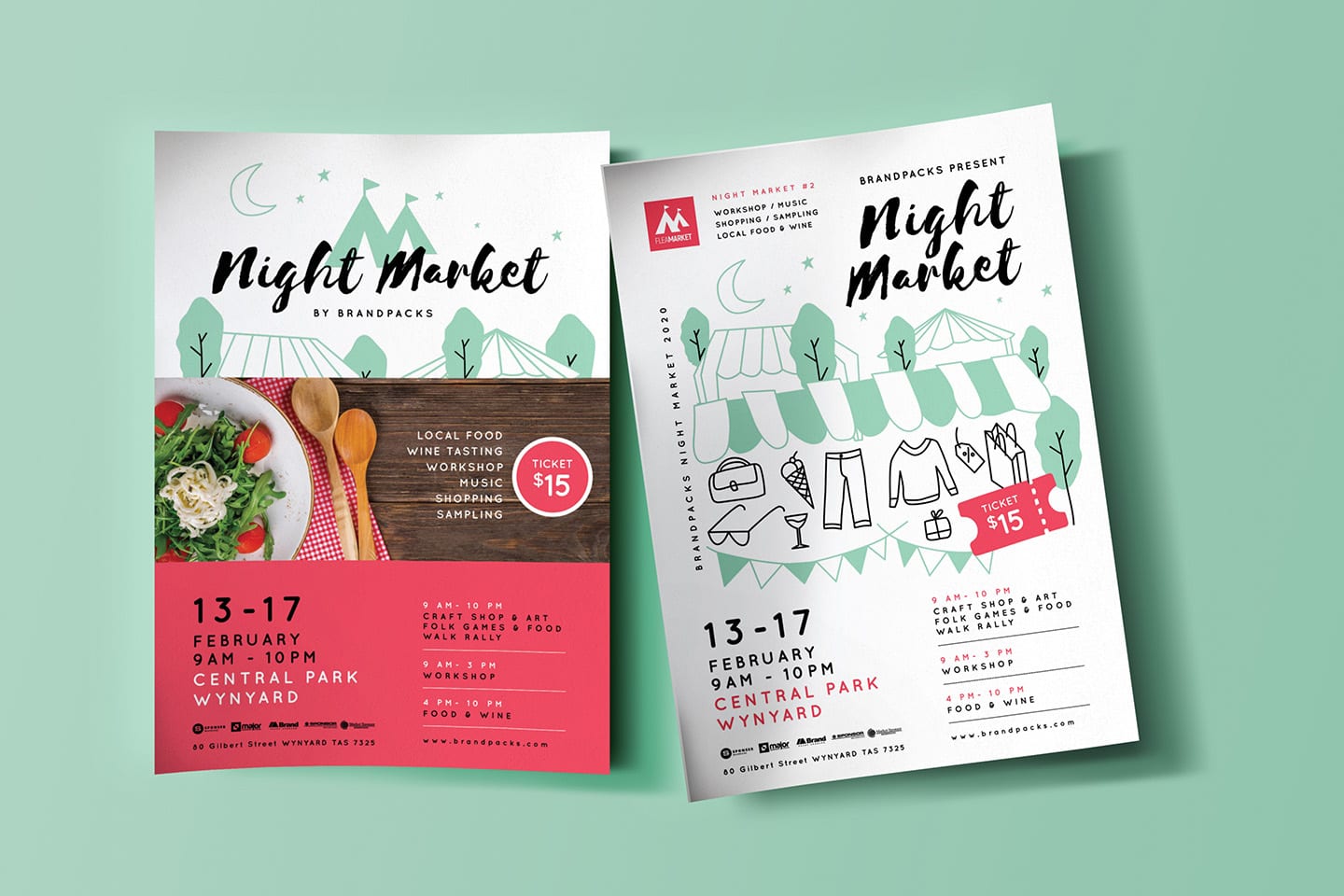 Free Night Market Poster Templates In Psd, Ai & Vector - Brandpacks