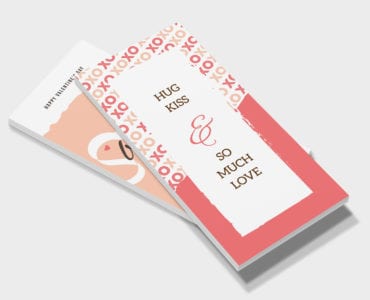 Free Valentine's Rack Card Template