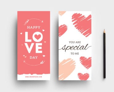 Free Valentines Rack Card Templates