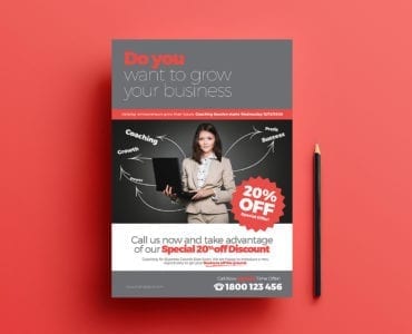 Free Business Coach Poster Template