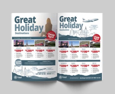 Free Travel agency Advertisement Template