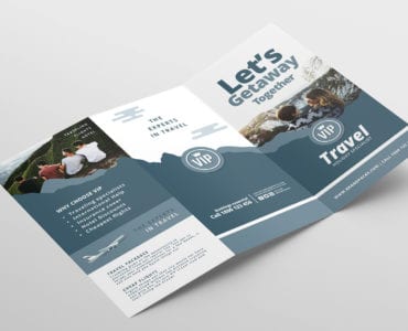 Free Travel Tri-Fold Brochure Template