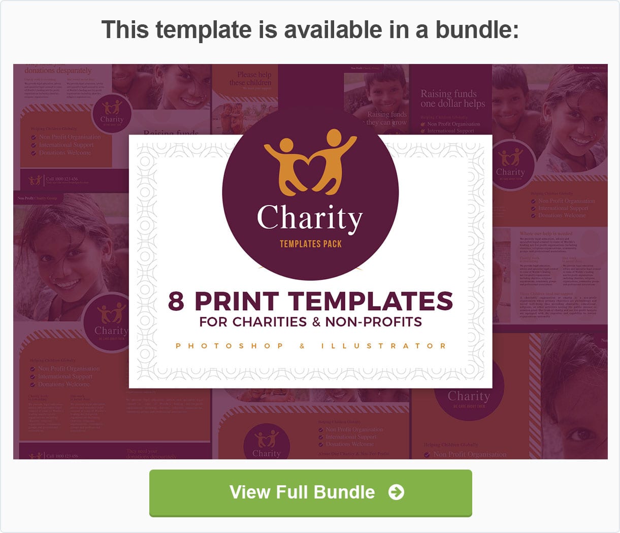 Charity Trifold Brochure Template - 1