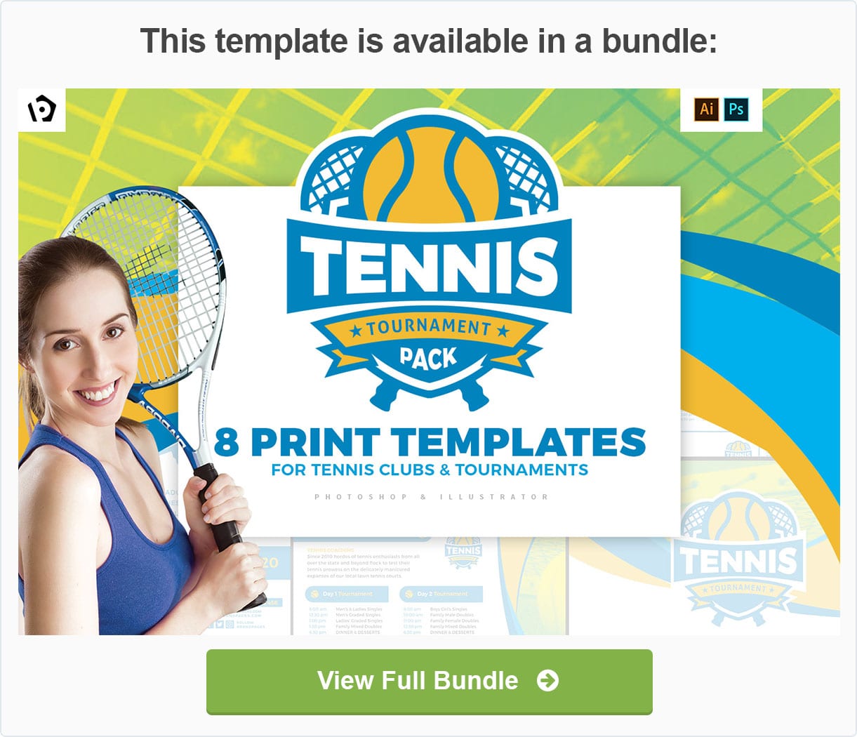 Tennis Flyer / Poster - 1