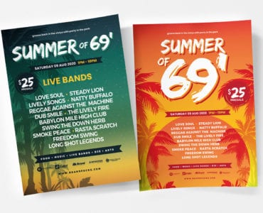 Free Summer Party Poster Templates