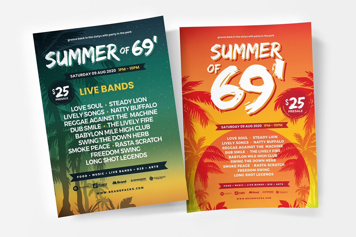 Free Summer Party Poster Templates