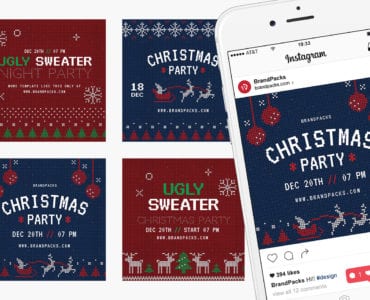 Free Christmas Social Media Templates