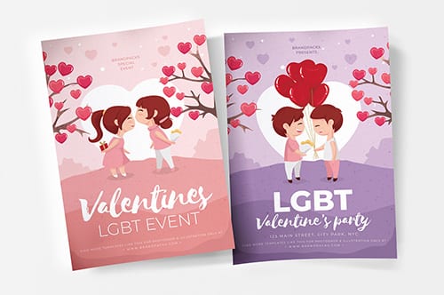 Valentine's Day Poster Template Vol.2