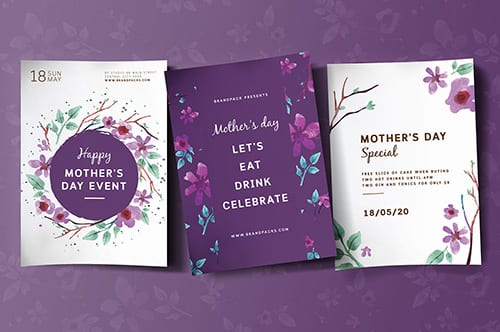Mother's Day Poster Templates Vol.2