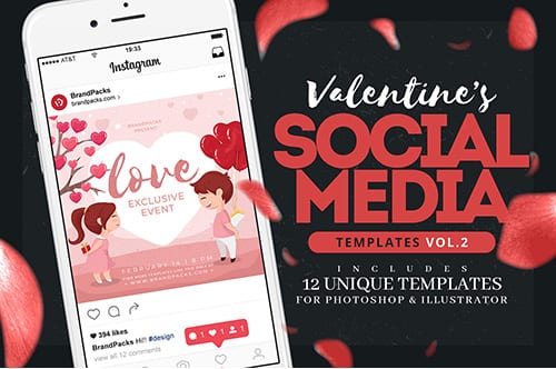 Valentine's Day Instagram Templates