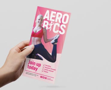 Free Aerobics/Yoga DL Card Template