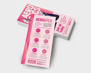 Free Aerobics/Yoga DL Card Template