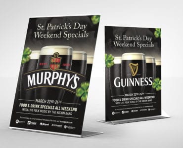 Free Stout Beer Table Tent Template