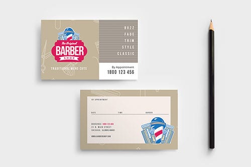 Barber's Shop Business Card Template