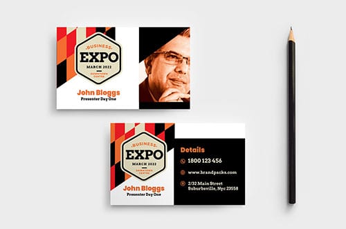 Business Expo Business Card Template