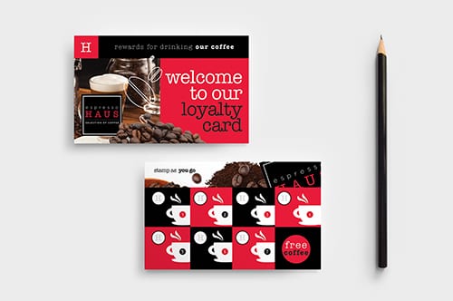 Cafe Loyalty Card Template