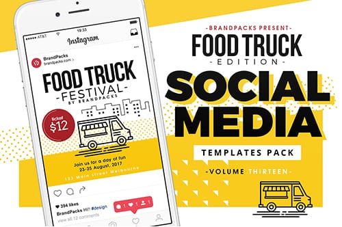 Food Truck Social Media Templates