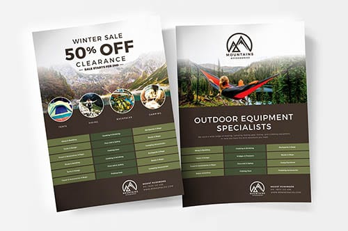 Free Camping Poster Templates