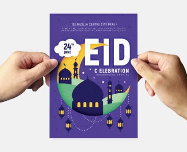 Free Eid Flyer Template in PSD & Vector