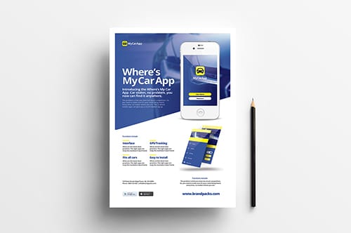 Free Mobile App Poster Template