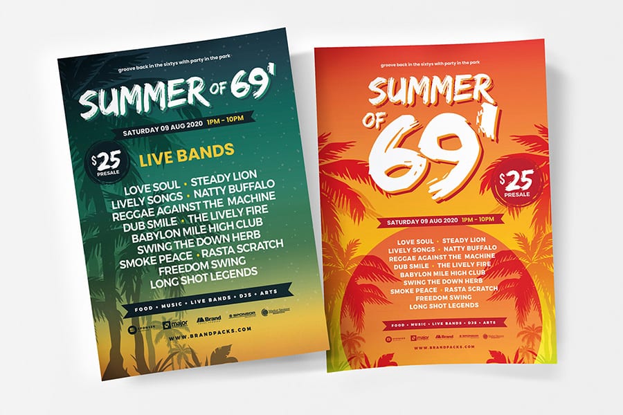 Free Summer Party Flyer Template