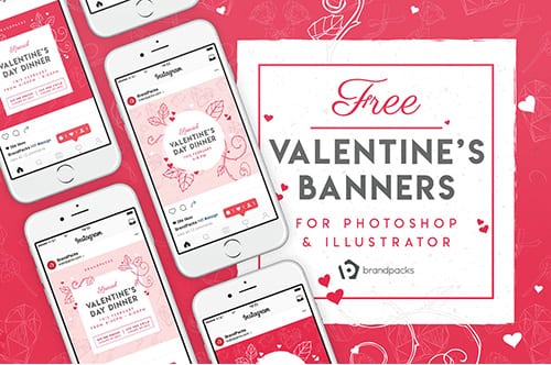 Free Valentine's Day Instagram Banner Templates