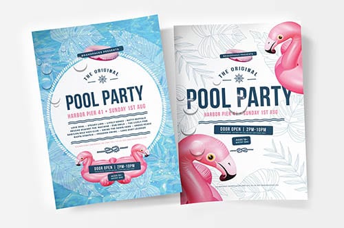 Pool Party Poster Templates