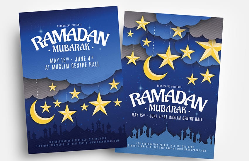 Ramadan Mubarak Flyer Templates