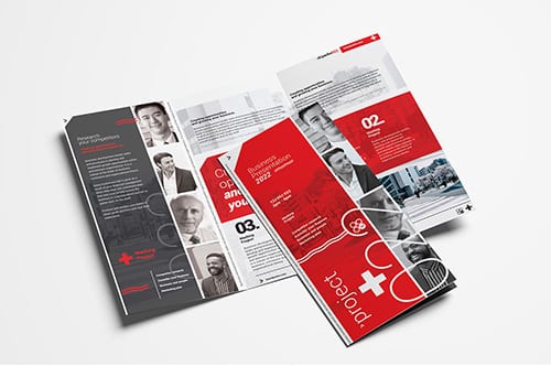 Swiss Style Tri-Fold Brochure Template