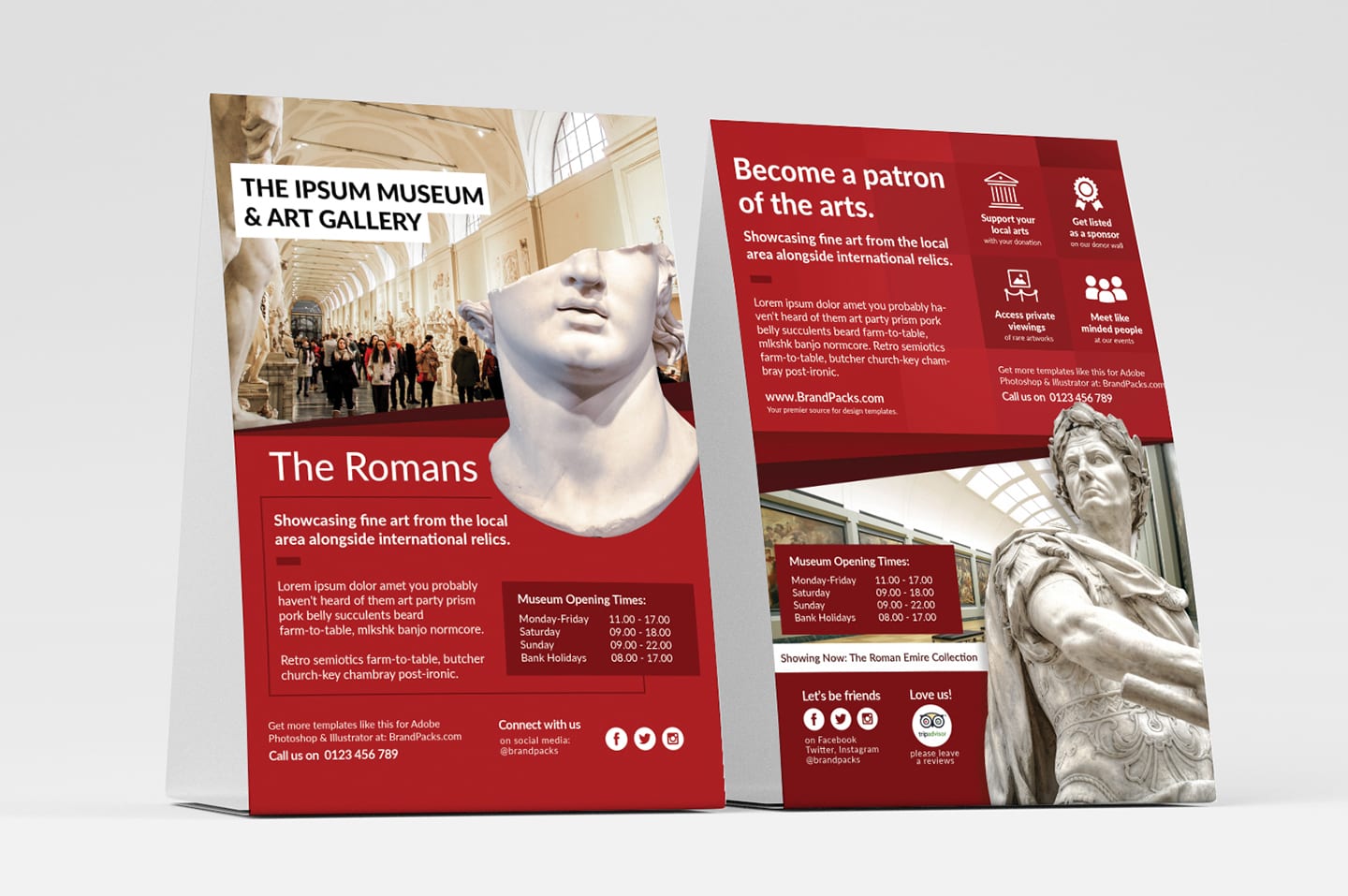 Free Museum Flyer Templates - PSD, Ai & Vector - BrandPacks Throughout Flyer Maker Template Free